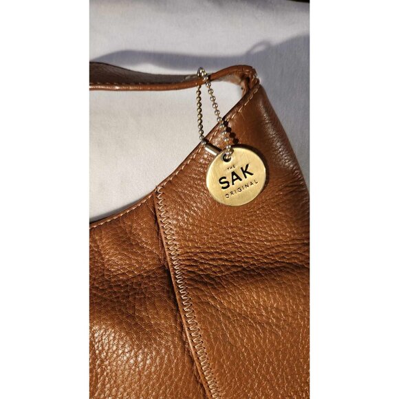 The Sak Original Brown Leather Crossbody Bag With Adjustable Strap & Back Zipper - Picture 2 of 6